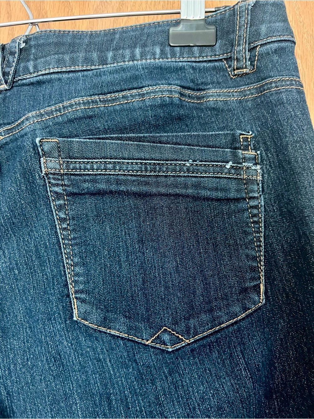 Democracy Dark Blue Rolled Hem Denim Bermuda Shorts size 14 - Picture 6 of 7